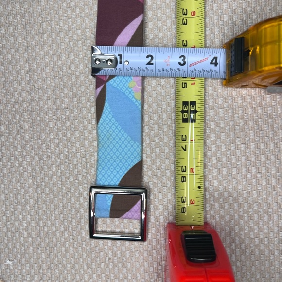 Belt- purple & blue fabric belt, AS Designs, fits small, 4/6 - Picture 14 of 16